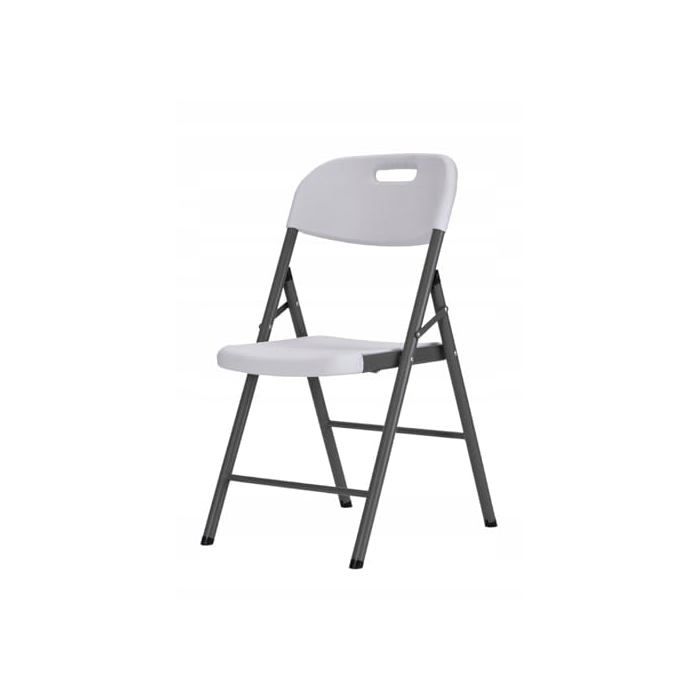 Chaise pliante en résine - MARBUENO SUMMER - Blanc - 44x53x83 cm - Pliable - Moderne - Nettoyage facile