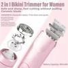 Dual Head Shaver Women, Electric Bikini Trimmer, Wet & Dry Use Hair Removal
