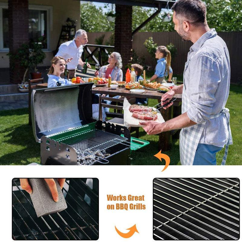 1Pc Bbq Grill Cleaning Brush Brick Block Barbecue Cleaning Stone Pumice Brick For Barbecue Rack Outdoor Kitchen Bbq Tools