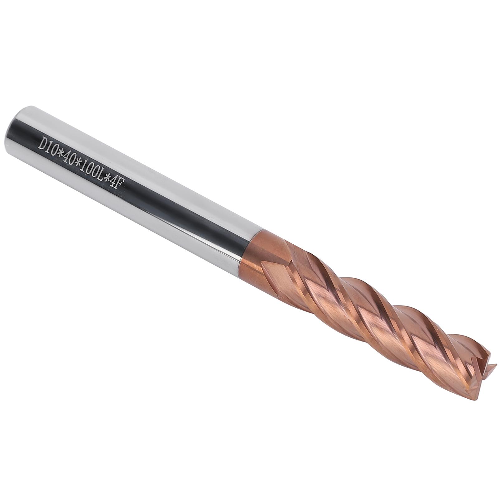 

Концевая фреза из вольфрамовой стали 4-фунтовая фреза для резки алюминия с ЧПУ 10x100x10D