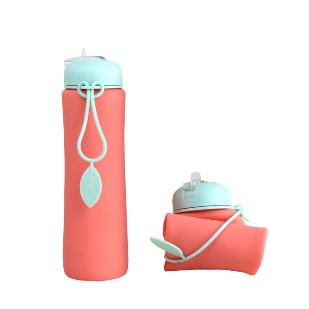 Portable Foldable Silicone Water Bottle Reuseable Collapsible Water Cups Folding Water Cup  Camping