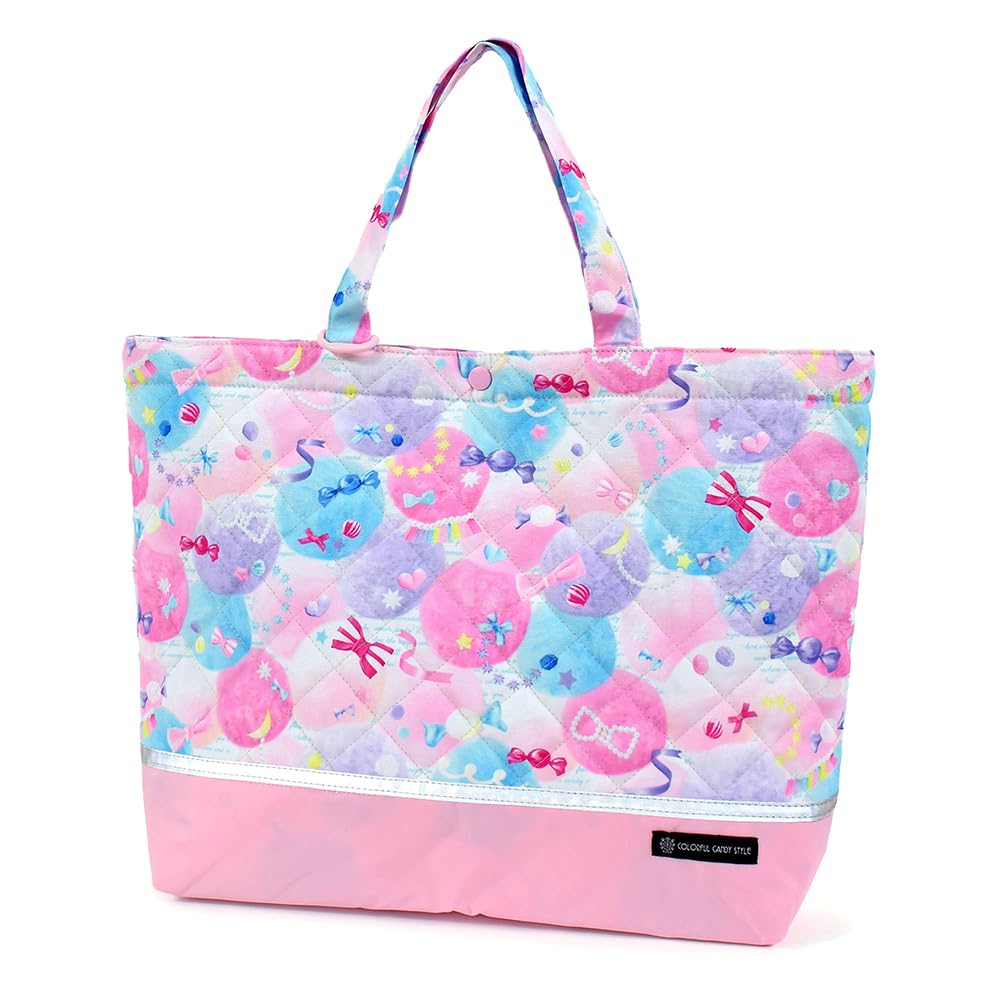 COLORFUL CANDY STYLE Gusseted Bag and Drawstring and Perfect for preschool and Cute and fluffy candy pop NS780600 3-Piece Set (with Reflector) Pouch.