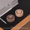 Round Wood Aromatherapy Diffuser - Long-Lasting Essential Oil and Car Fragrance Ornament for Home and Bedroom.