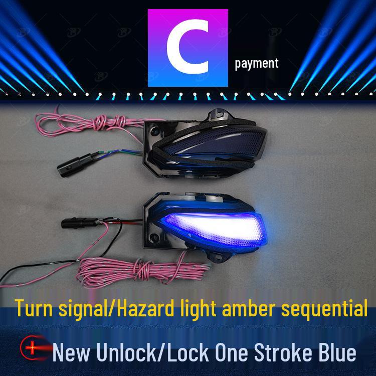 Toyota New Levin Rearview Mirror Sequential Turn Signal & Daytime Running Light - Blue Touch