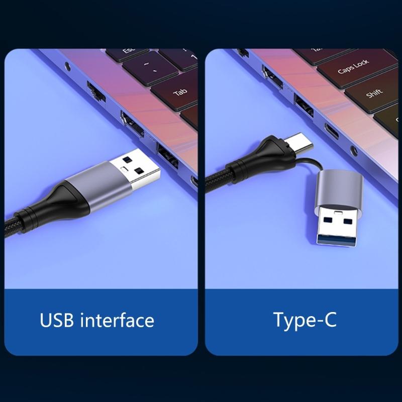 4K Video Capture Card USB+Type C to HDTV Video Grabbers Recorder for Game Camcorder Camera Recording Live Streaming