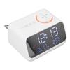 Alarm Clock Radio LED Digital Alarm Clock with FM Radio Music Temperature Humidity Display for Home