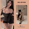 New sexy underwear women's naked shoulders sexy stepmother skirt bright silk slim one-piece temptation tight hip wrap suit
