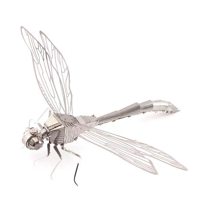 3D Metal Puzzle insect Animal Ladybug Mosquito Butterfly Carp Assembly Model DIY Manual Puzzle Jigsaw Toys For Kids Adult