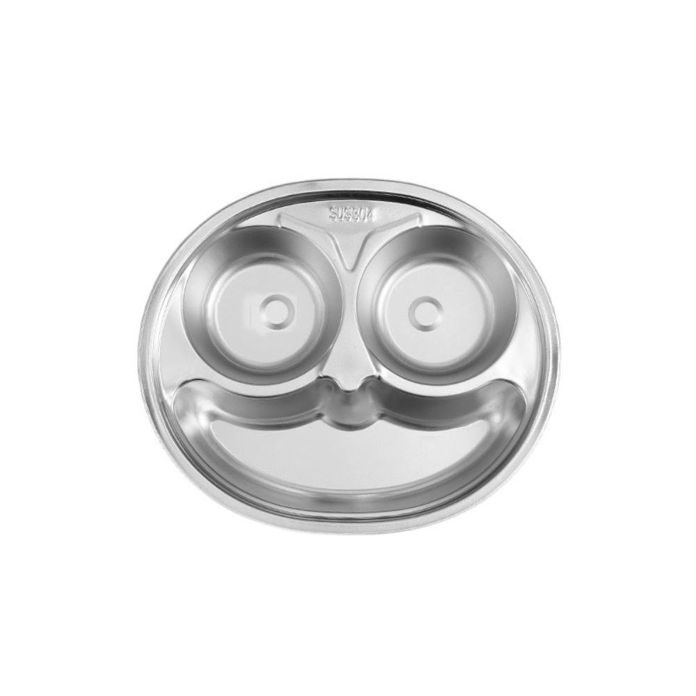 Cartoon Pattern Children's Dinner Plate Divided Snack Tray Tableware Food Feeding Dishes  Gift