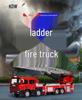 KDW625012 Alloy Fire Truck Model Toy with Ladder