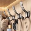 Wall-Mounted No-Drill Coat Hooks - Strong Adhesive for Entryway and Behind-Door Storage