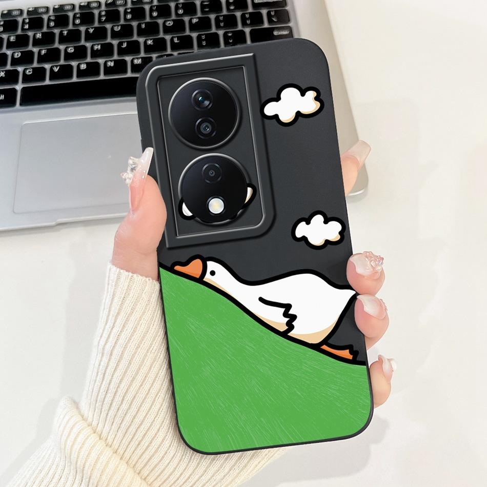 For Honor X7b Cute Panda Rabbit Cartoon Case HonorX7b X 7B 4G CLK-LX1 LX2 LX3 Camera Protective Soft Silicone Phone Cases
