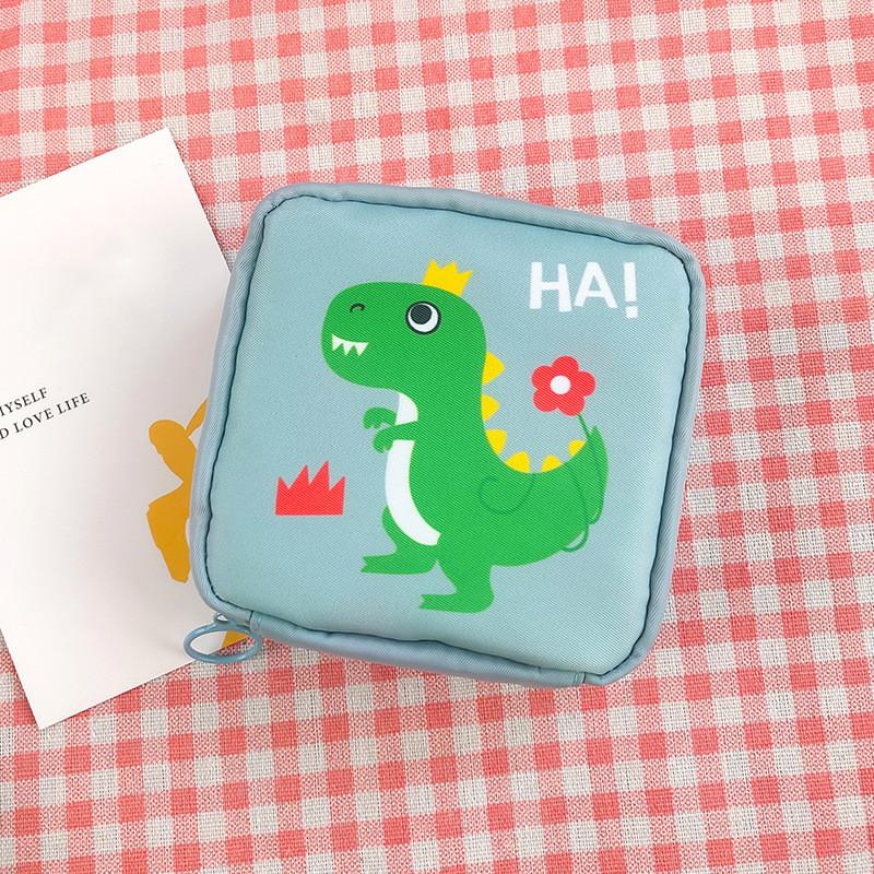 Dámské přenosné hygienické ubrousky na tampony úložný sáček Bavlněná cestovní taška na make-up Literární zip Peněženka na mince Ostatní úložný prostor