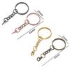 10pcs/Lot 25mm Screw Eye Pin Key Chain Key Ring with Eye Screws Round Split Keyrings for DIY Jewelry Making Supplies Wholesale