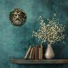 Elf Holiday Metal Wall Art Round Sign Christmas Decor for Home Bar Cafe