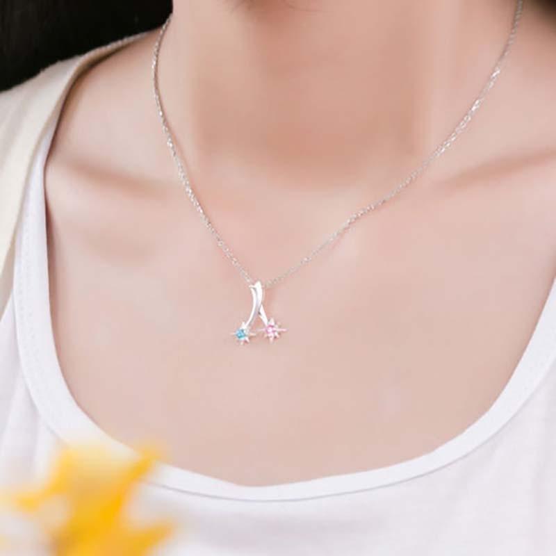 Högkvalitativ Kimi No Na Wa Your Name Silverhalsband Hänge För Cosplayälskare