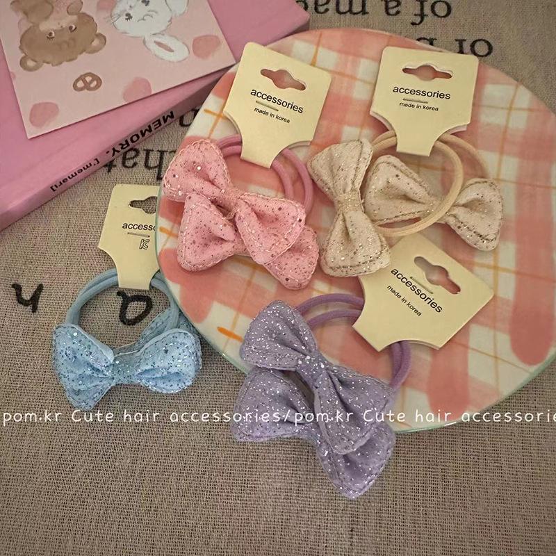 Herz Blume Schleife Haargummi: Kinder Hochelastischer Nahtloser Pferdeschwanzhalter