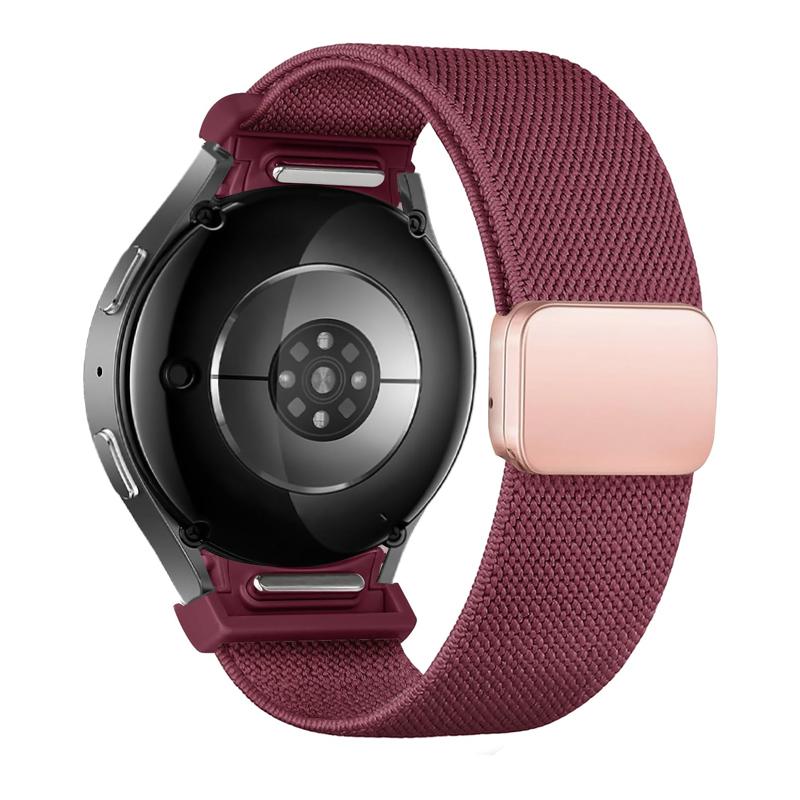 Band For Samsung Galaxy Watch 7/6/5/4/5 Pro 44mm 40mm No Gaps Magnetic Nylon sport correa bracelet Galaxy watch 6 classic Straps