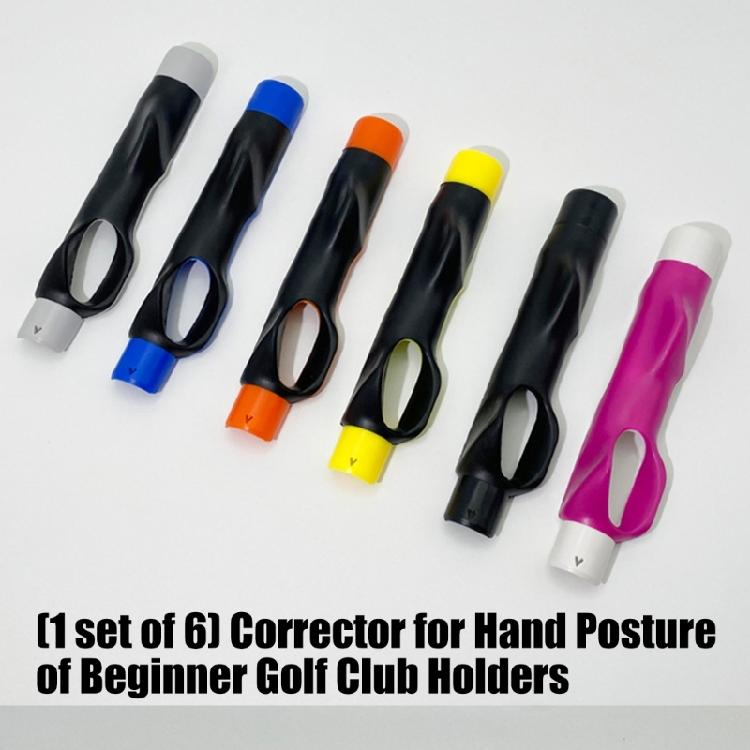 6Pcs Golfs Grip Training Golfs Training Aids Postures Correction Training Tool Golfs Club Hand Grips Postures Corrector