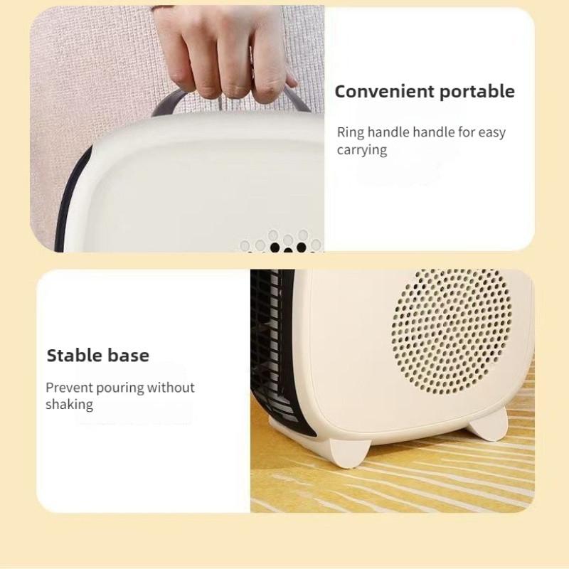 2000W High Power Electric Heater Household Desktop Fast Heating Warm Air Blower Bedroom Small Portable Heating Machine