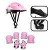 Kids Helmet with Sports Equipment Adjustable Safety Helmet Knee Elbow Pad Set Helmet/Knee Elbow Pads/Wrist Guards for Boys Girls