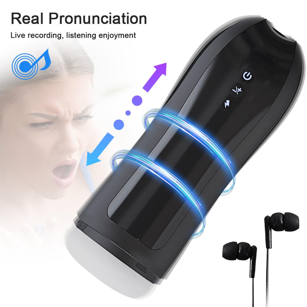 Automatic Telescopic Male Masturbator Pronunciation Masturbation Cup Sex Toys for Men Vaginal Masturbadores Adult Products 18
