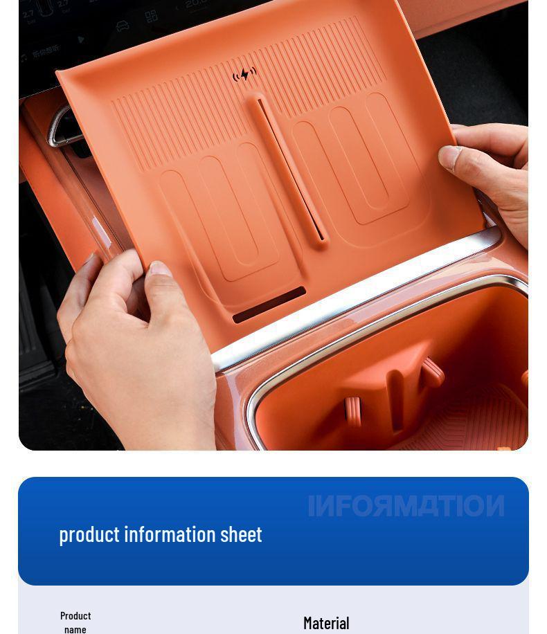 Compatible with 26 Deepal S07 Models: Center Console Silicone Storage Box Organizer for Car Interior Modification.