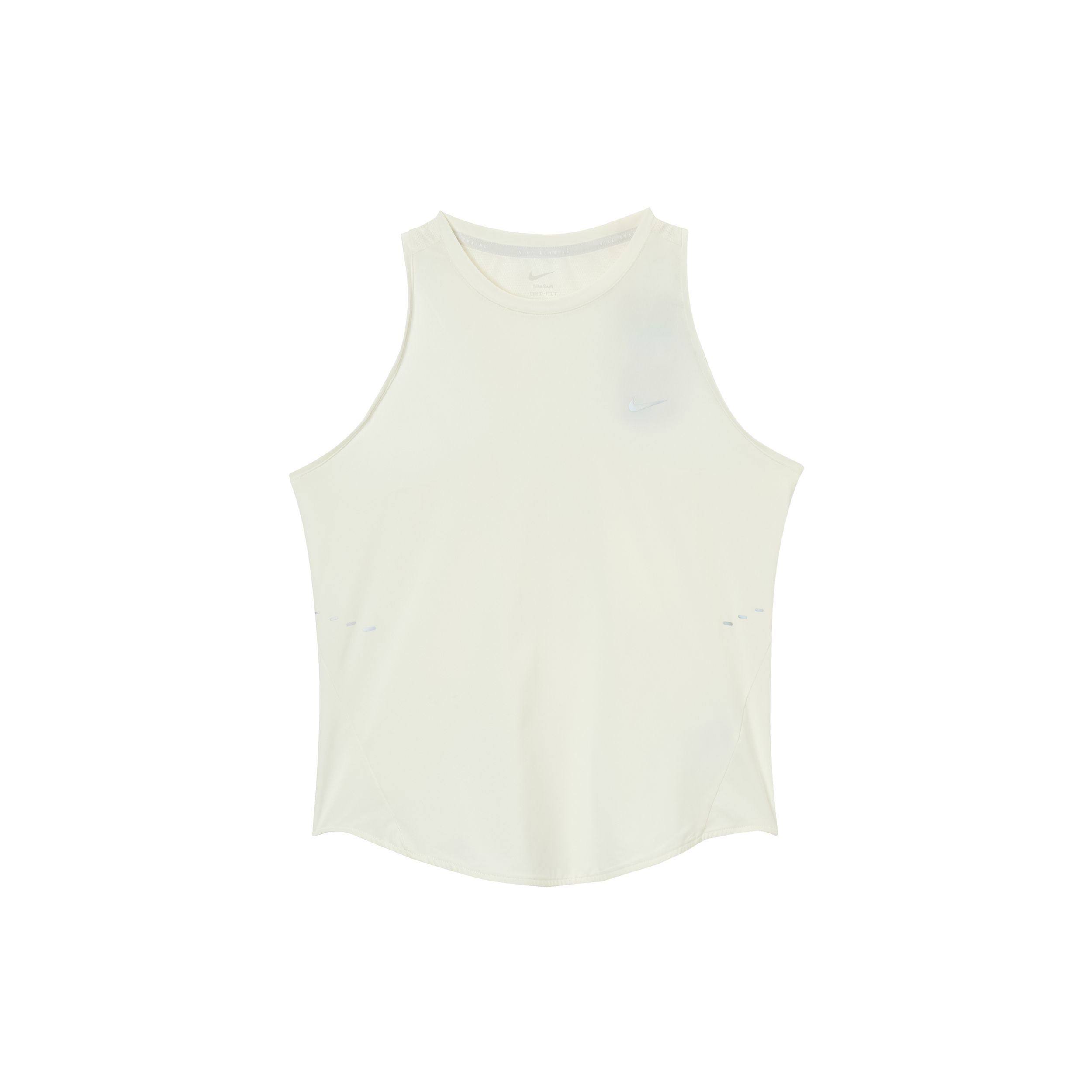 

Nike Dri-Fit Swoosh Round Neck Slim Fit Comfortable Solid Color Vest Women tops Off-White HQ0621133 XL
