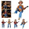 2025 Halloween Dueling Banjo Skeletons Spooky Singing Cowboy Skull Guitar Statue Desktop Ornament Halloween Decorations