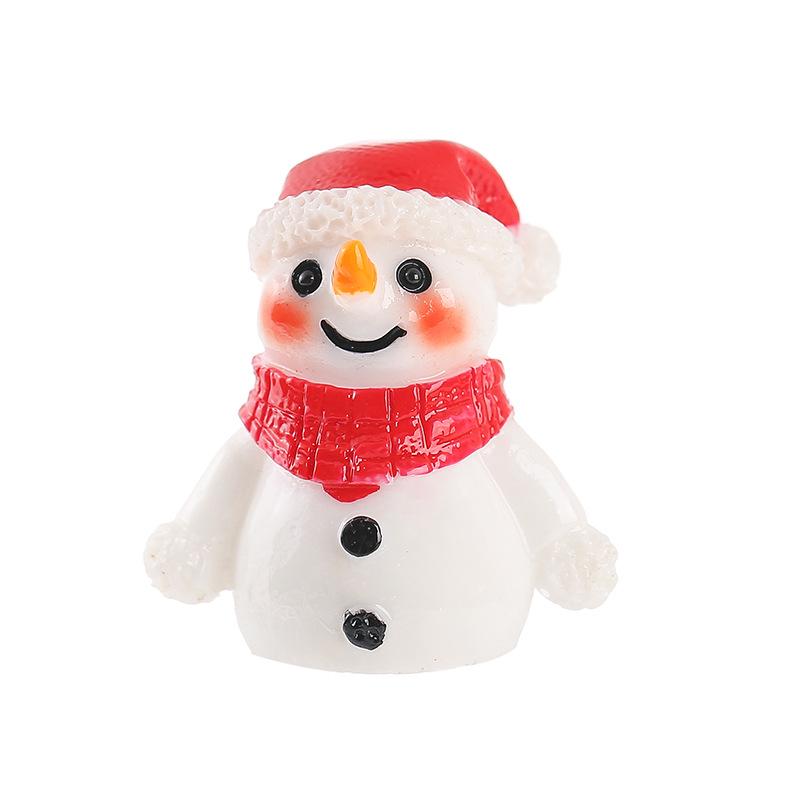 Creative Christmas Ornament Gift Bag with Reindeer, Snowman & Santa Claus Decorations for Micro Landscape Scenes