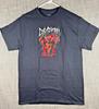 Size M - Marvel Comics Deadpool Metallic Print Blood Graphic T-Shirt Black