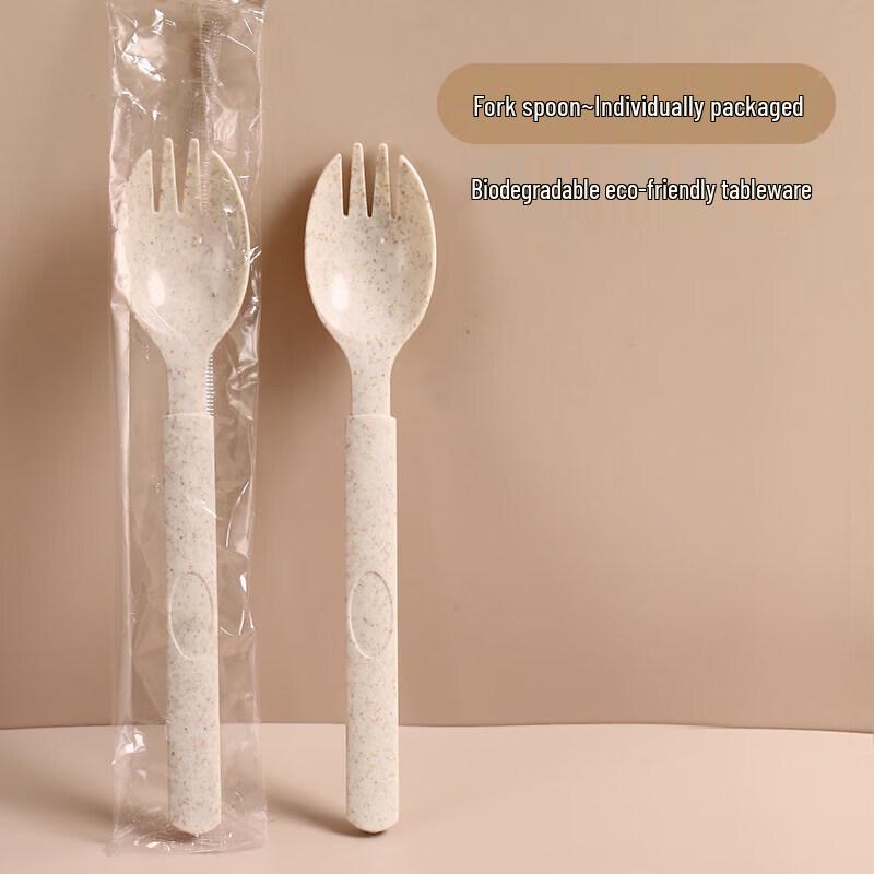 Biodegradable Wheat Straw Disposable Cutlery Set