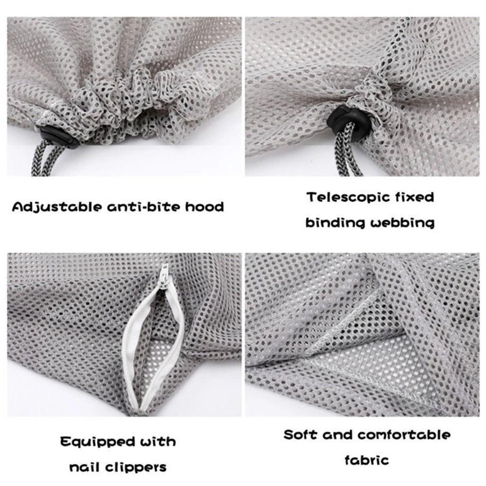 Professional Breathable Mesh Cat Bathing Bag Adjustable Multi-purpose Cat Grooming Bag Anti Scratch Pet Shower Bag Pet Care