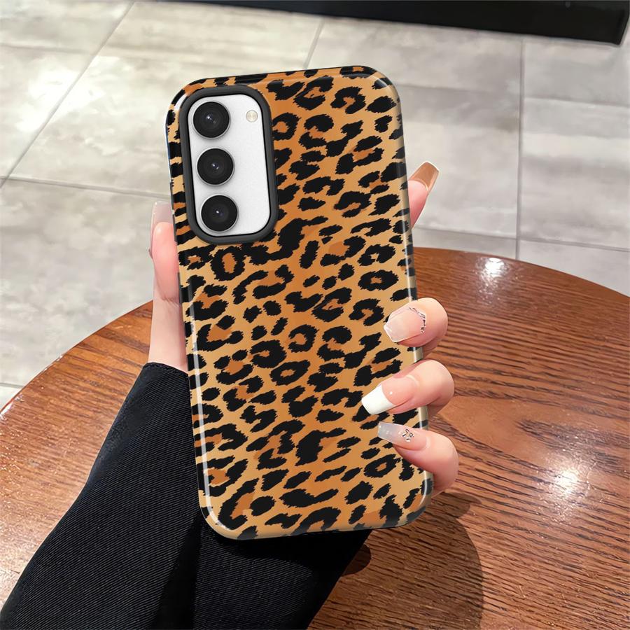 Soft Cover Capa Phone Case for Samsung Galaxy S25 A36 A16 S20 FE S23 S25Ultra S24 Ultra A26 A56 S23Ultra Fashion Leopard Print