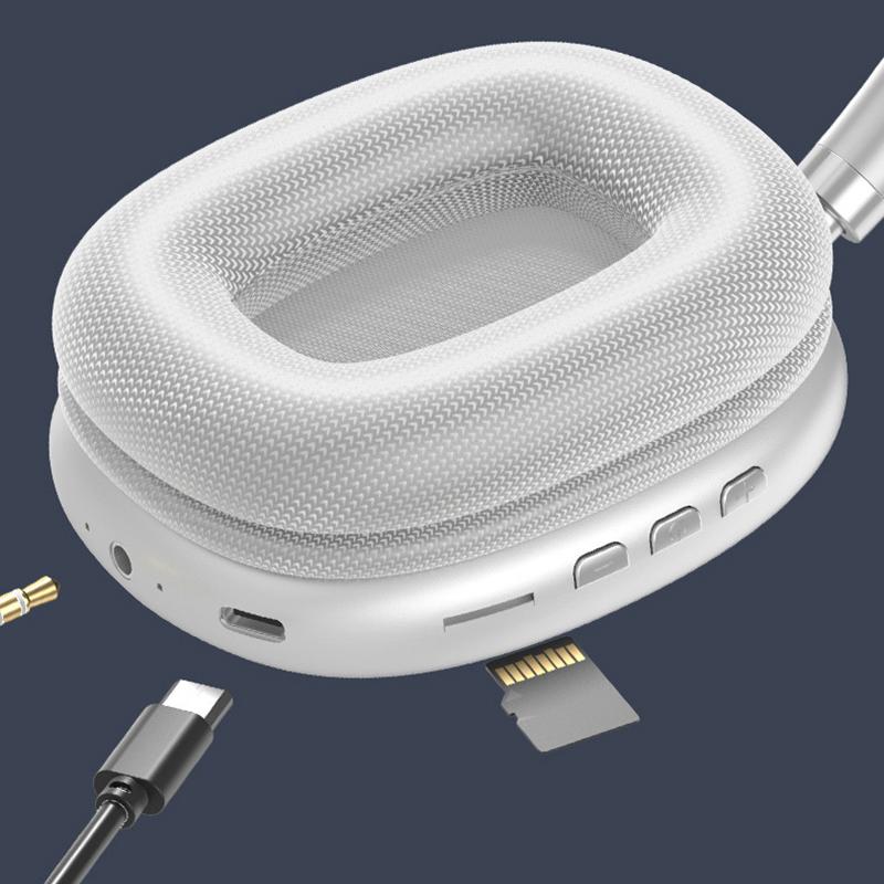 Pffee Super Bass Wireless Headphones Bluetooth 5.0 Headsets Support TF Card Noise Cancellation
