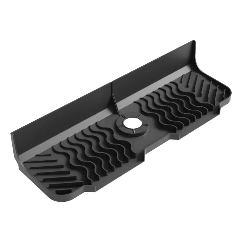 Drying Pad For Dishes And Tools Cleaning Tool Organizer Faucet Splash Guard 45cm*14cm Kitchen Sink Splash Guard