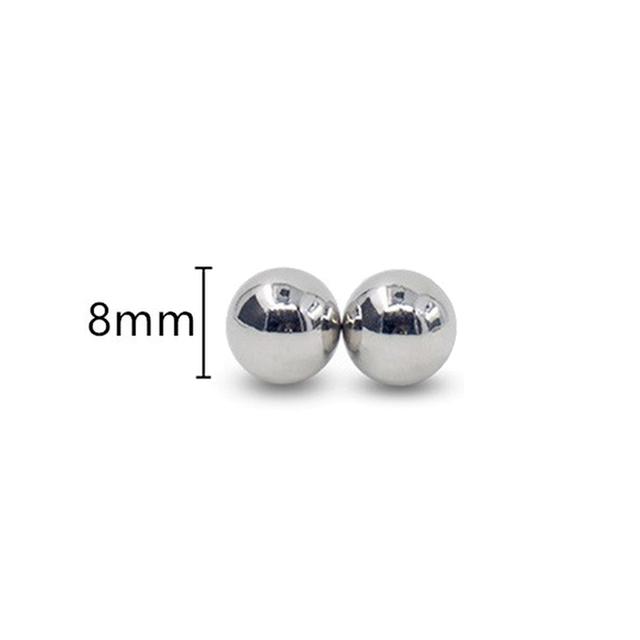 1 Para Nieprzebijających Mocnych Magnesów Kulki do Sutków Klamry Zabawki Seksualne dla Kobiet i Par Magnetyczne Klipsy do Sutków Produkty Seksualne dla Dorosłych