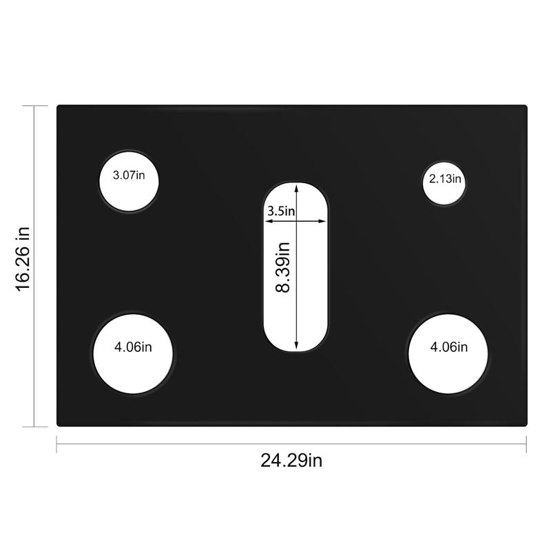 

5-hole Gas Stove Protector Pad Anti-Oil Stovetop Burner Cooker Protective Mat Reusable Furnace Gas Cooker Protectors Covers чорний