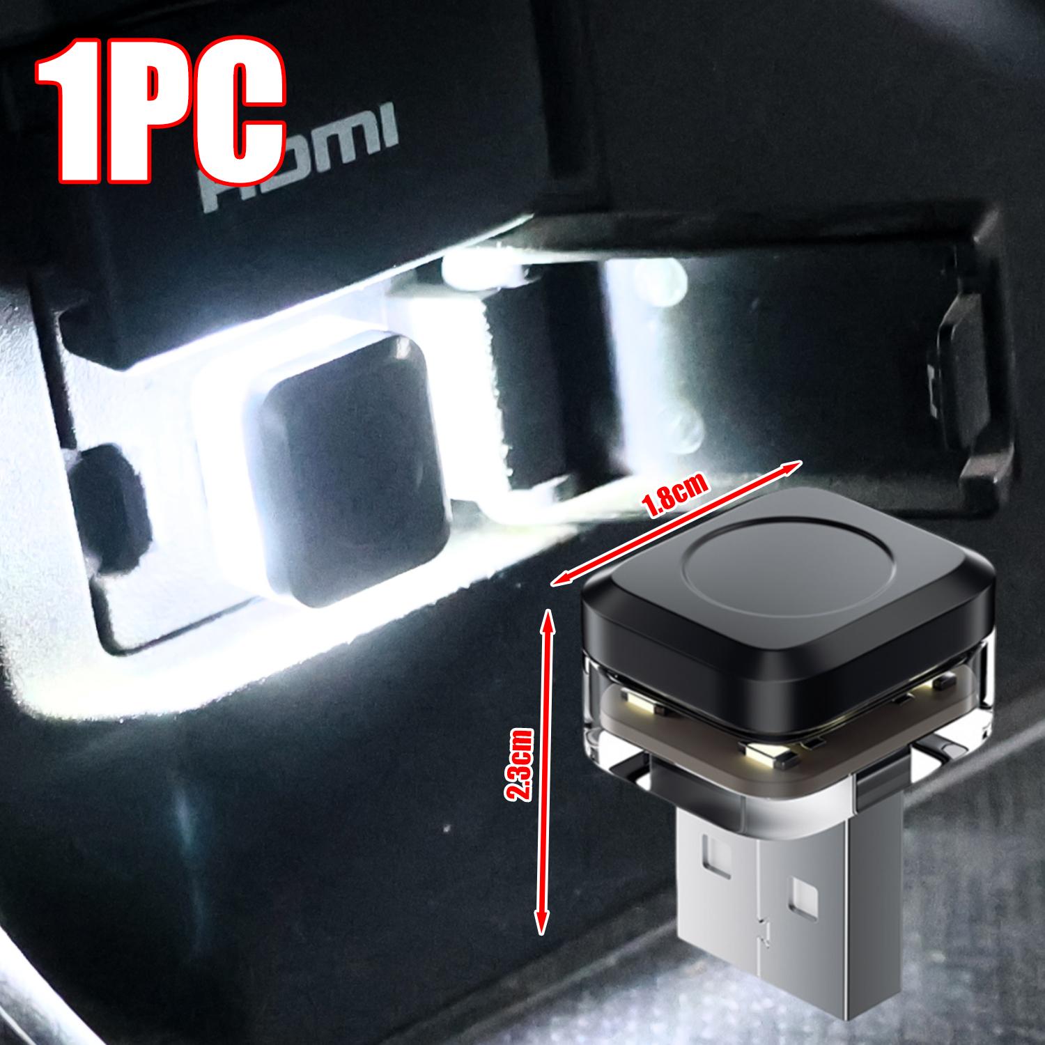 Mini USB LED Night Light Car Interior Atmosphere Lamp Neon Decorative Lighting Plug Play Universal For Auto Laptop Power Bank USB Light