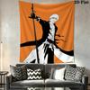 Bleach Wall Tapestry Aesthetic Wall Hanging Printed Fabric Blanket Decorative Tapestries for Bedroom Living Room Home Decor