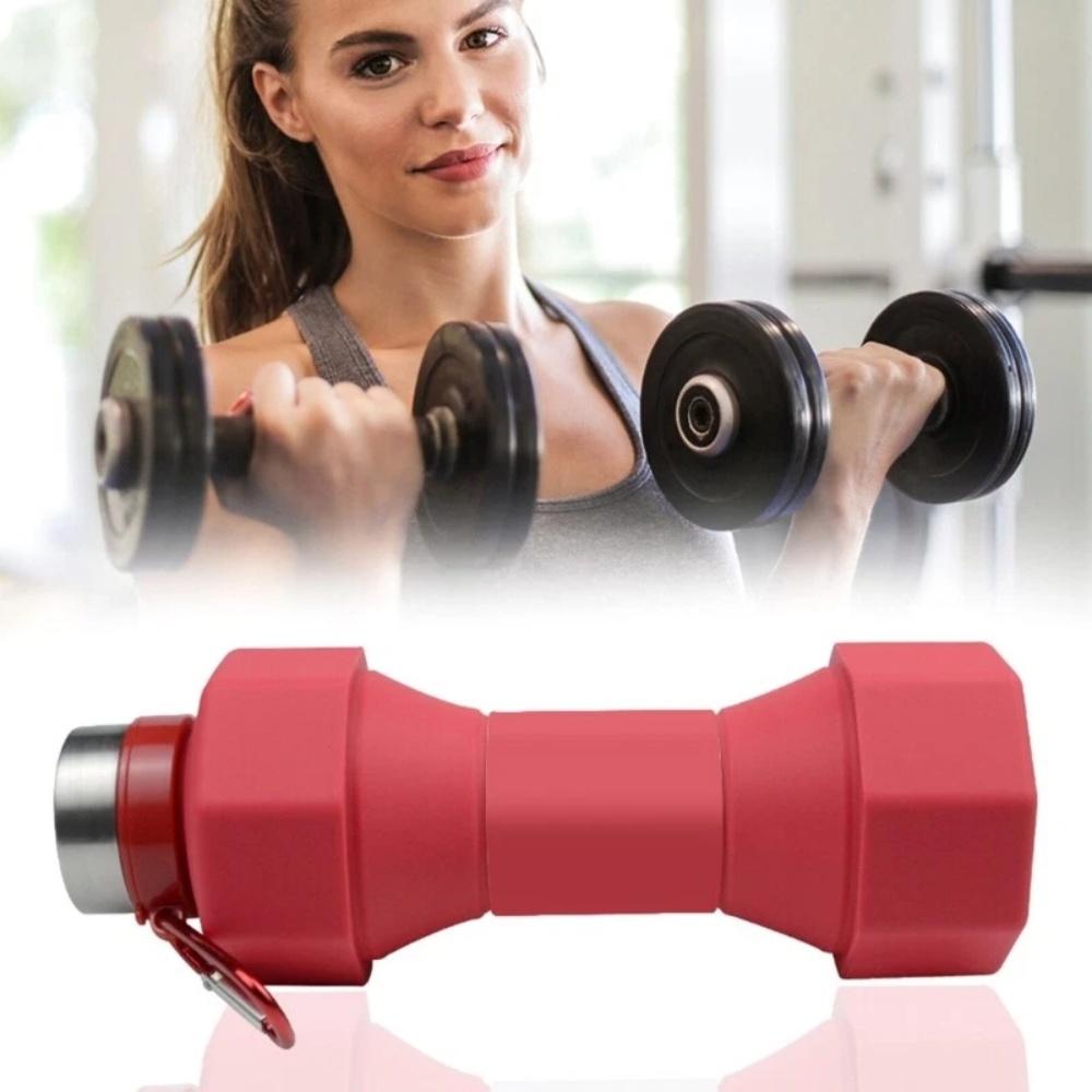 650ml Fitness Water Bottle Reusable Travel Cup Portable Travel Accessory Foldable Sports Gear Suitable for Cycling, Running, Fit