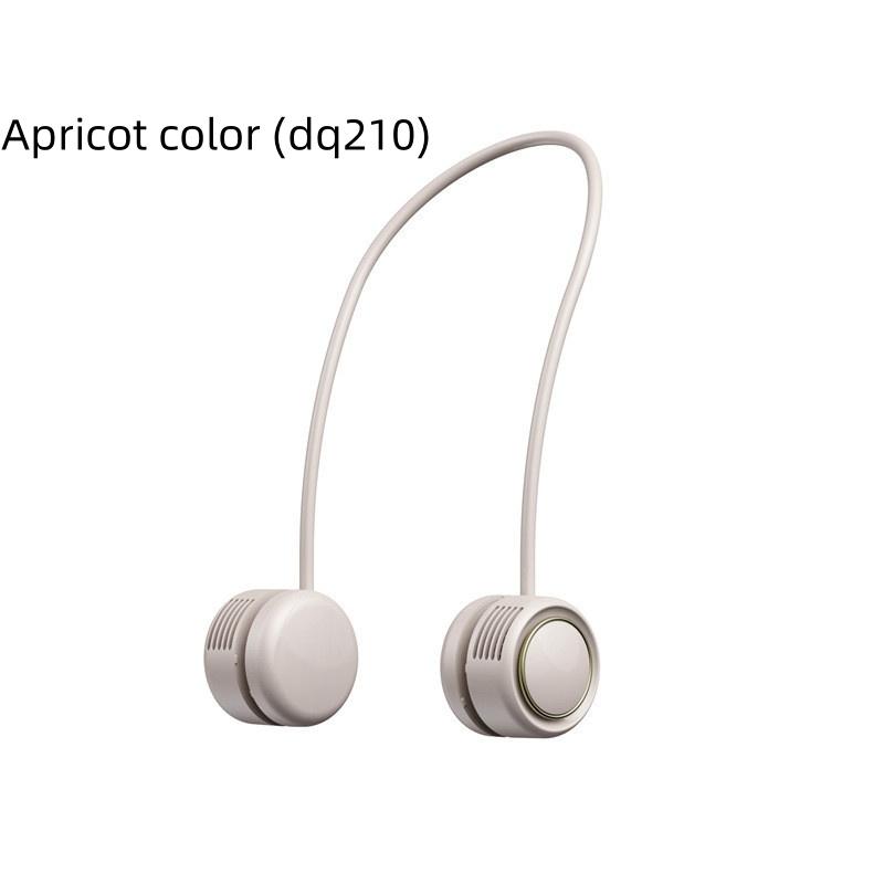 118*59*42mm Silicone High-capacity Battery Fan Portable USB Charging Small Fan Mini Leaf Less Neck Hanging Fan