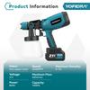 Yofidra 1000ML Electric Spray Paint Gun Home Cordless Sprayer Auto Furniture Steel Coating Airbrush For Makita 21V Battery Pin