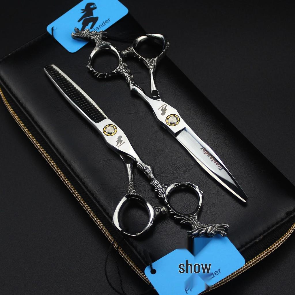6.0" Dragon Handle Hairdressing Shears - Straight, Thinning, and Bangs Shears