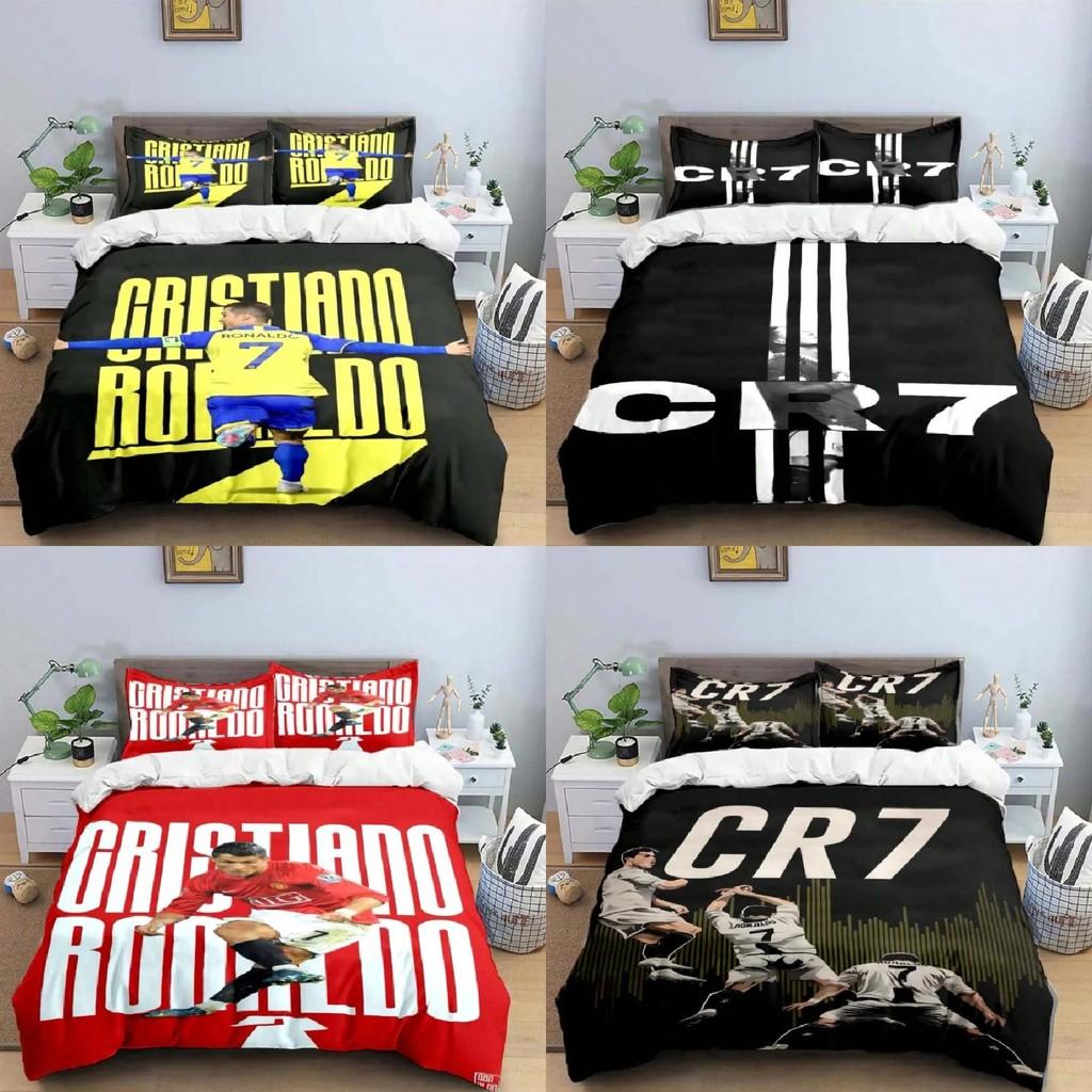 Football Ronaldo Digital 3d Printed Bed Set With Soft Material For Bedroom Use And Gift Idea