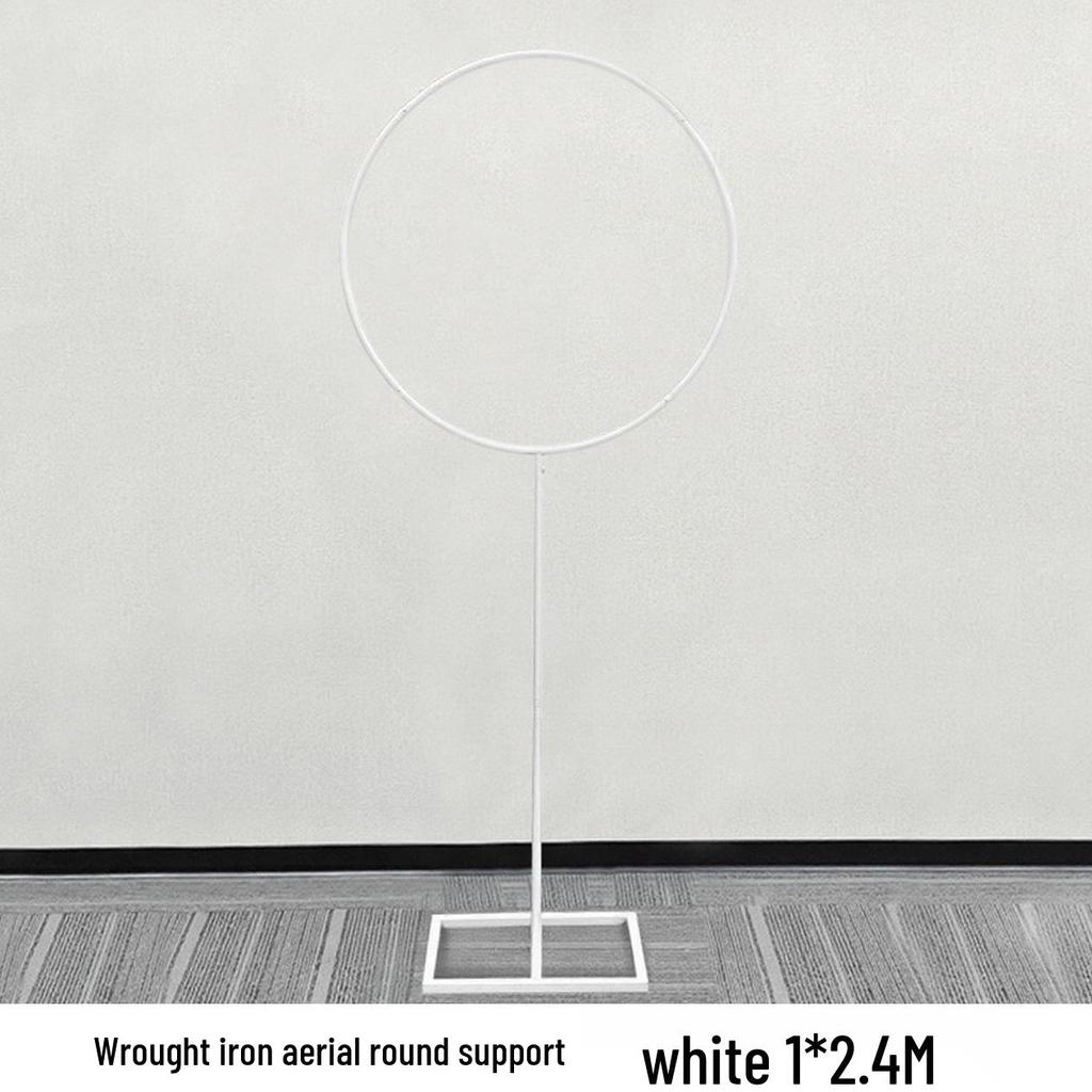 Festival Stage & Wedding Decoration: Wrought Iron Hollow Round Bracket