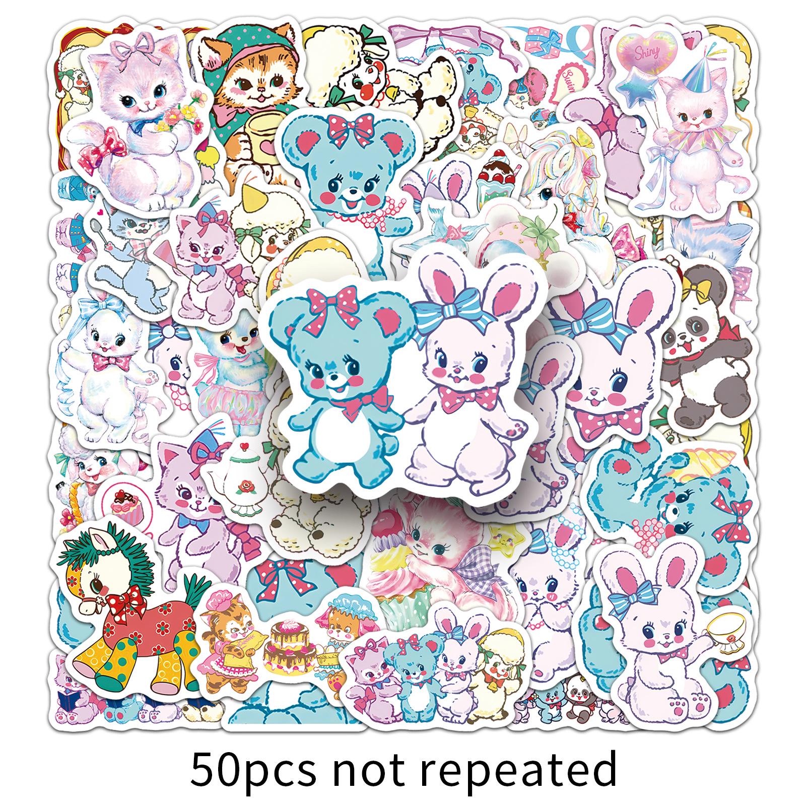 50 Sheets Cute and Creative Swimmer Stickers for Power Bank and Phone Case DIY