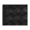 Bottega Veneta Intrecciato Woven Double Fold Calfskin Wallet Women wallet Black 743211V63U11000