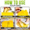 Kitchen Food-Grade Canvas Drawstring Storage Bag Large Capacity Special Storage for Vegetables Banana Onion Lettuce Greens Fresh
