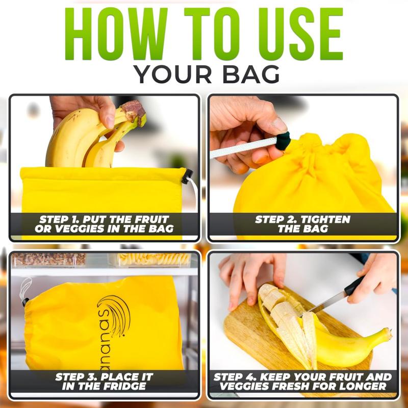Kitchen Food-Grade Canvas Drawstring Storage Bag Large Capacity Special Storage for Vegetables Banana Onion Lettuce Greens Fresh